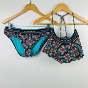 Nanette Lepore Floral Bikini 2 Piece Bohemian M